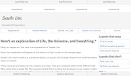 Sessile Lite CSS library
